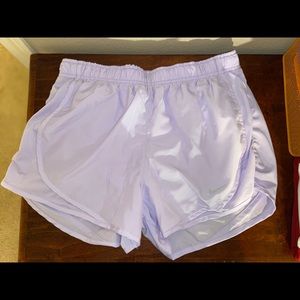 Lavender Nike Running shorts, size Large